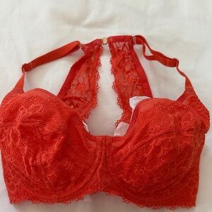 Bravissimo Lace Racerback Underwire Bra in Orange - 32F